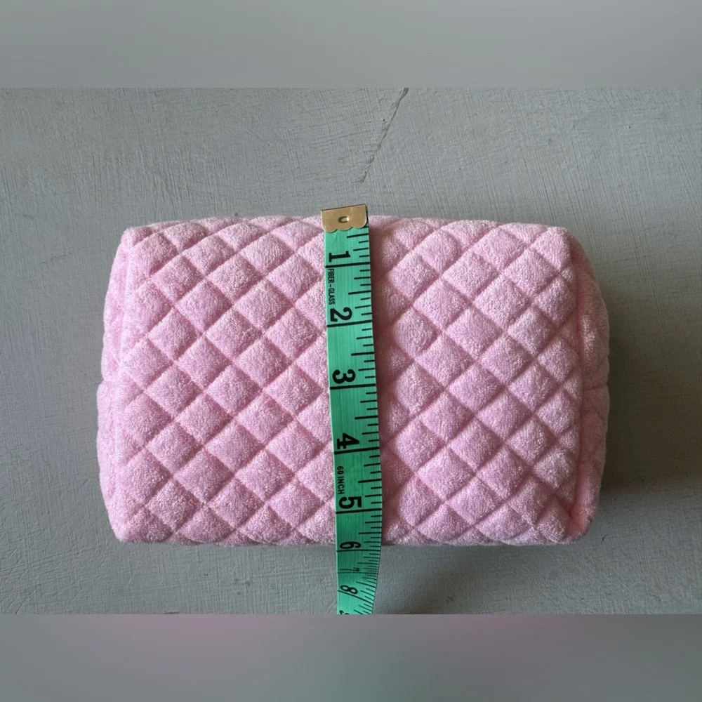 NEW Ulta Beauty Pink Cosmetic Bag 8 x 6 x 3